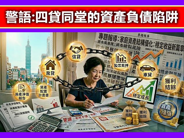 警語:四貸同堂的資產負債陷阱