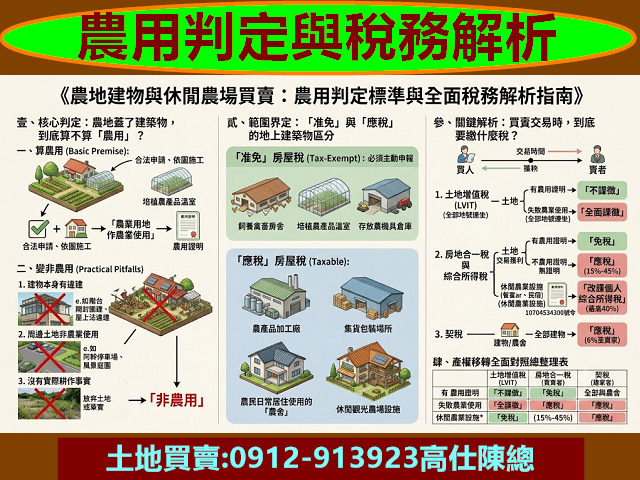 農用判定與稅務解析