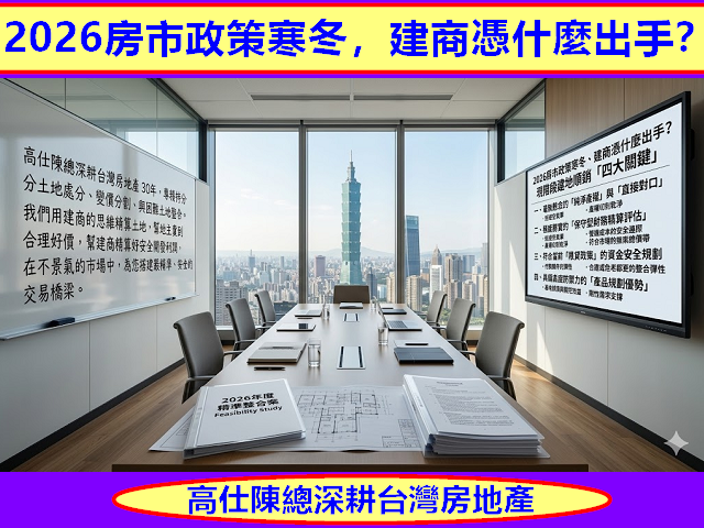 2026房市政策寒冬,建商憑什麼出手?
